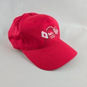 FedEx Air Show Team Hat Red Baseball Cap 2001 Cobra Caps Canada USA Adjustable G